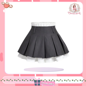 Chân váy xếp ly 2 lớp
